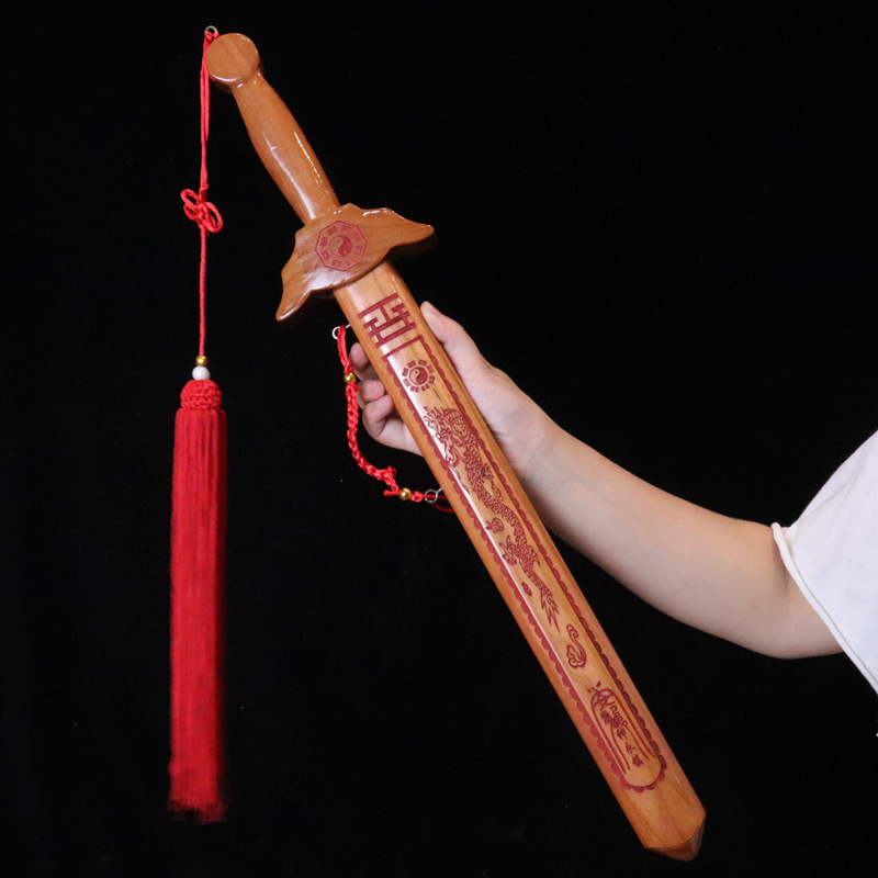 Factory Supply Peach Wood Sword Wholesale Cinnabar Seven Star Gossip Wooden Hot Sale at Scenic Spot Crafts Large Quantity Bargaining Factory Supply Peach Wood Sword Wholesale Cinnabar Seven Star Gossip Wooden Hot Sale at Scenic Spot Crafts Large Quantity Bargaining
