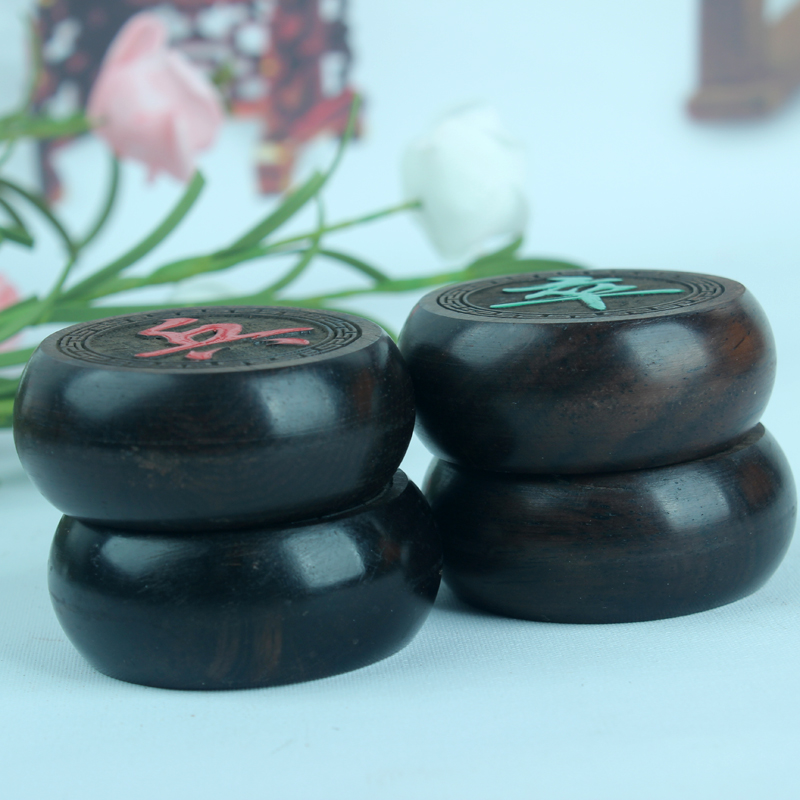 Factory Direct Supply Ebony Chinese Chess Set Wood Carving Crafts Chess Business Craft Gift Wholesale