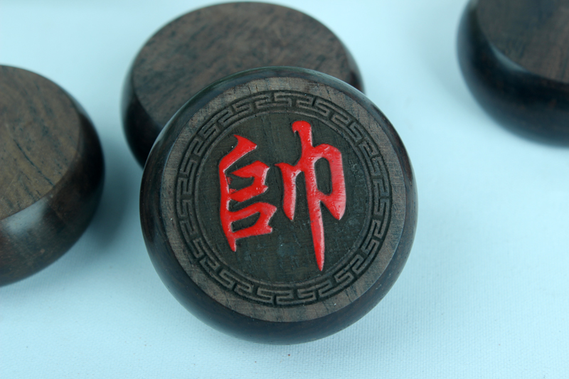 Factory Direct Supply Ebony Chinese Chess Set Wood Carving Crafts Chess Business Craft Gift Wholesale