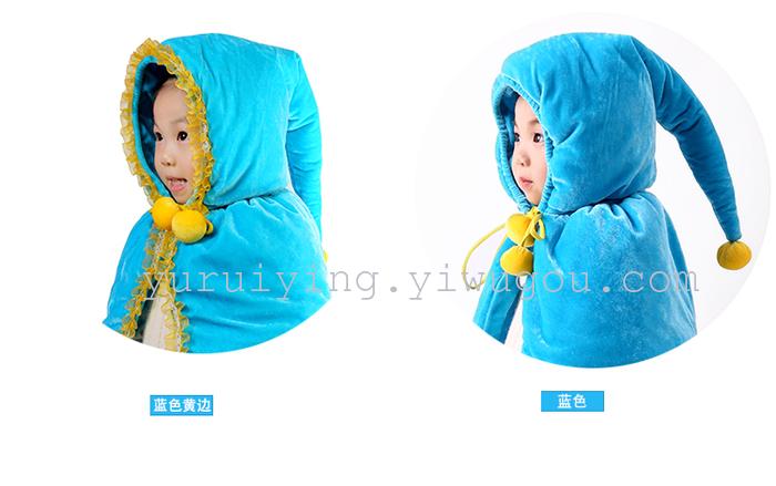 Winter girl warm hat thick Korean version of the cloak hood ear cap warm Christmas hat Winter girl warm hat thick Korean version of the cloak hood ear cap warm Christmas hat