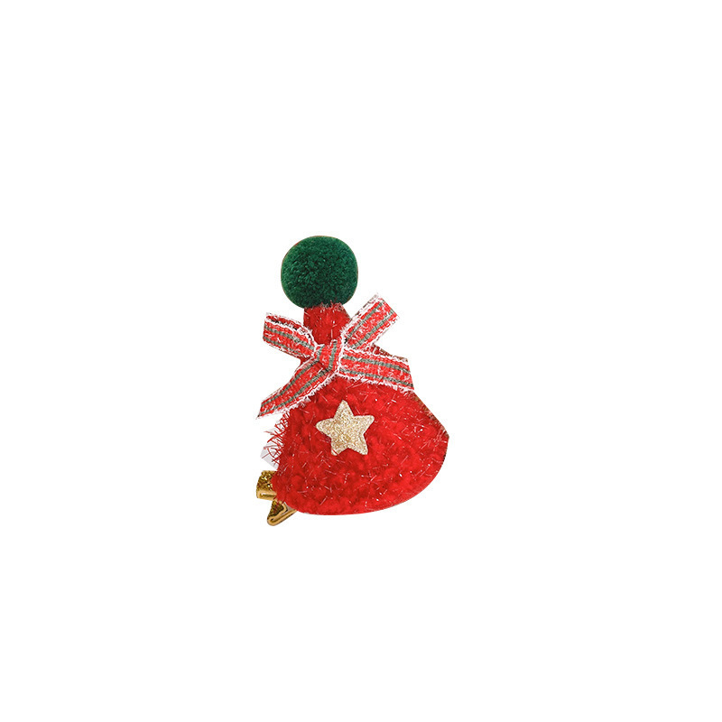 Christmas Headwear Santa Claus Cute Mori Style Hair Accessories Barrettes Ornaments Small Gift Christmas Hat