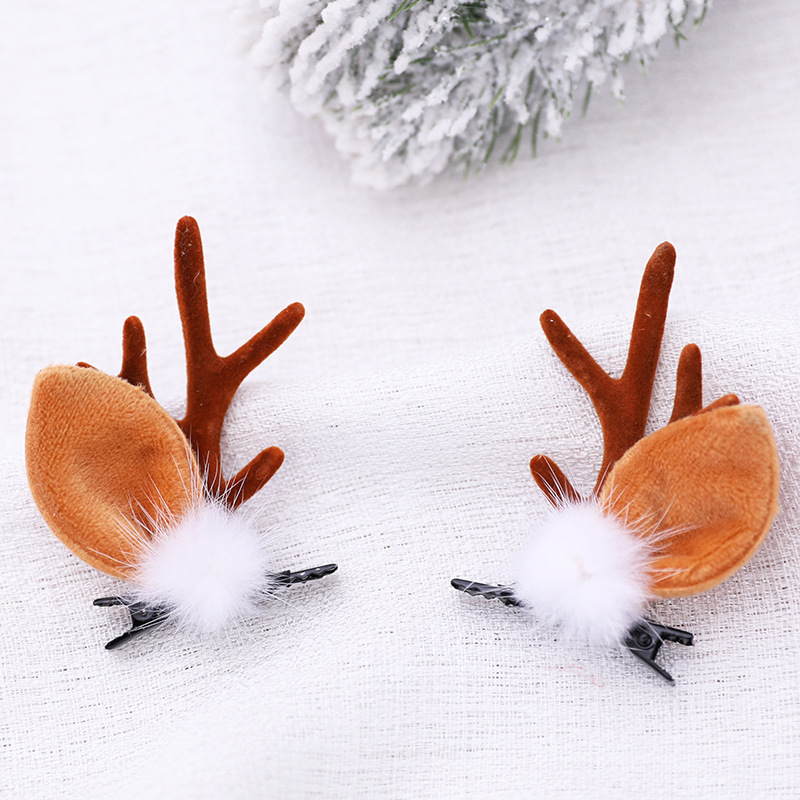 Decoration Dress up Cute Deer Horn Headband Headband Hairpin Old Children Adult Headdress Head Buckle Christmas Hat