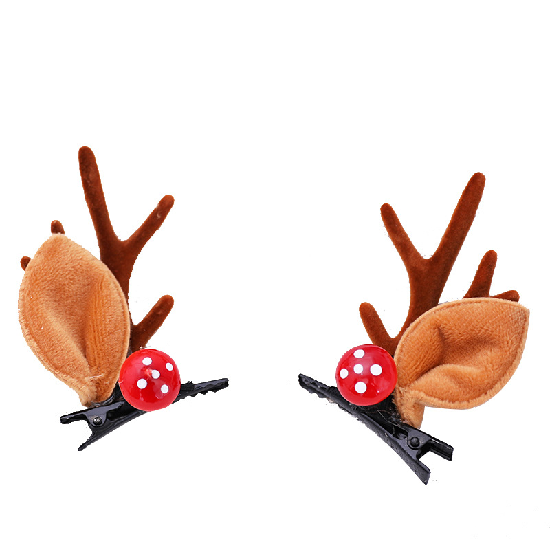 Decoration Dress up Cute Deer Horn Headband Headband Hairpin Old Children Adult Headdress Head Buckle Christmas Hat