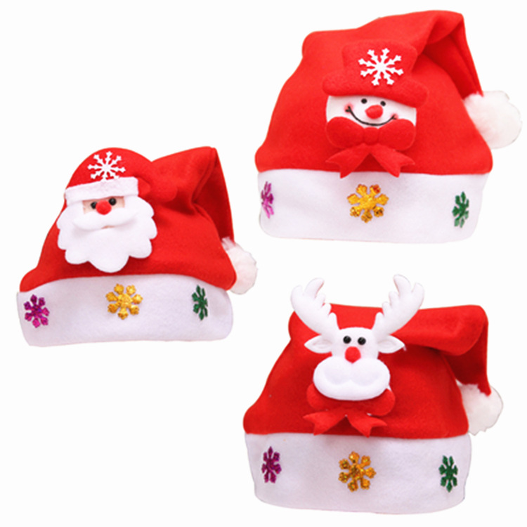 Hat Children's Luminous Hat Cute Luminous Elk Christmas Hat for the Elderly Christmas Creative Hat Manufacturer