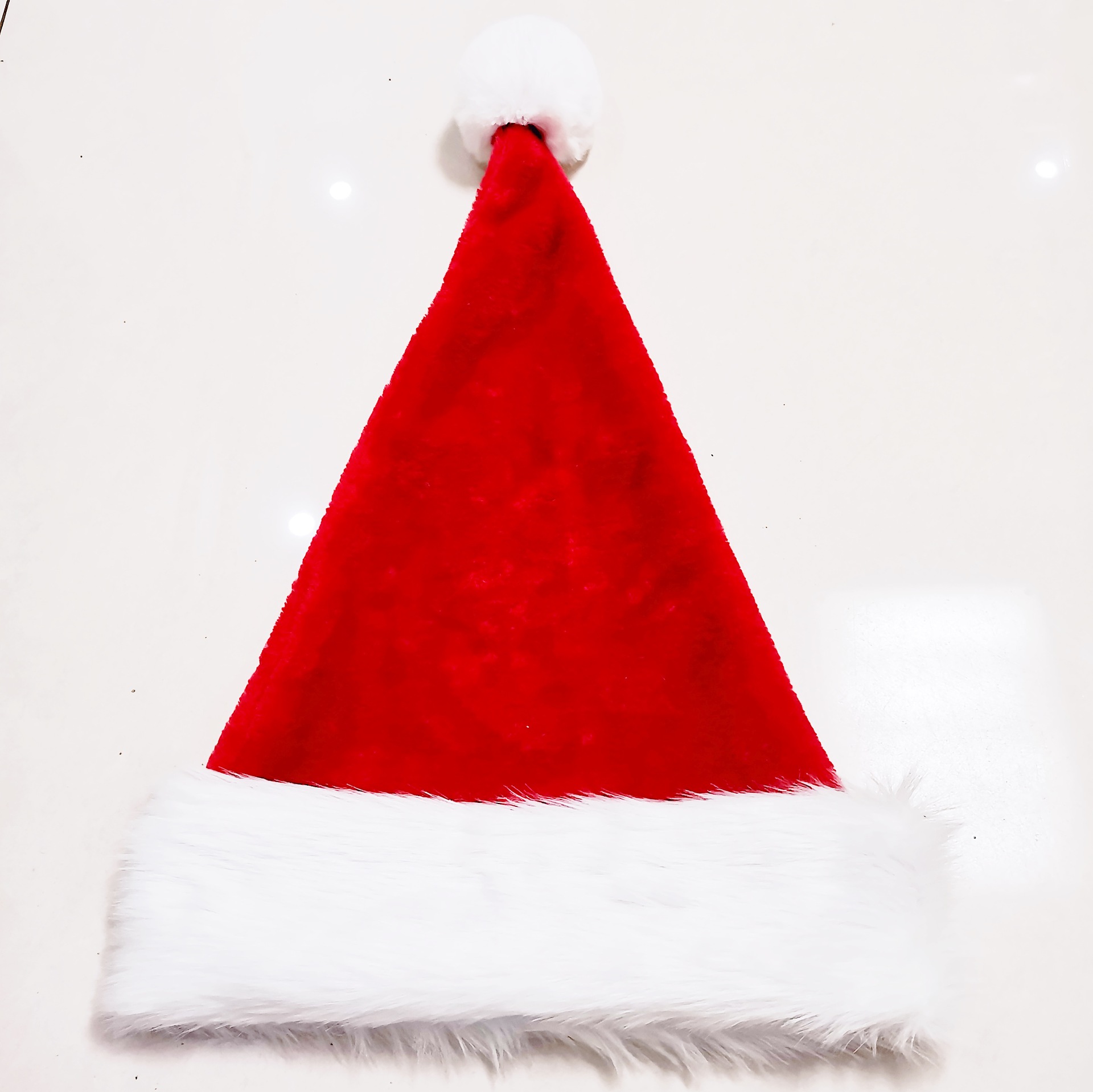 HighEnd Long Velvet Red Christmas Hat Thicken and Enlarged Foreign Trade Christmas HotSelling Decorations
