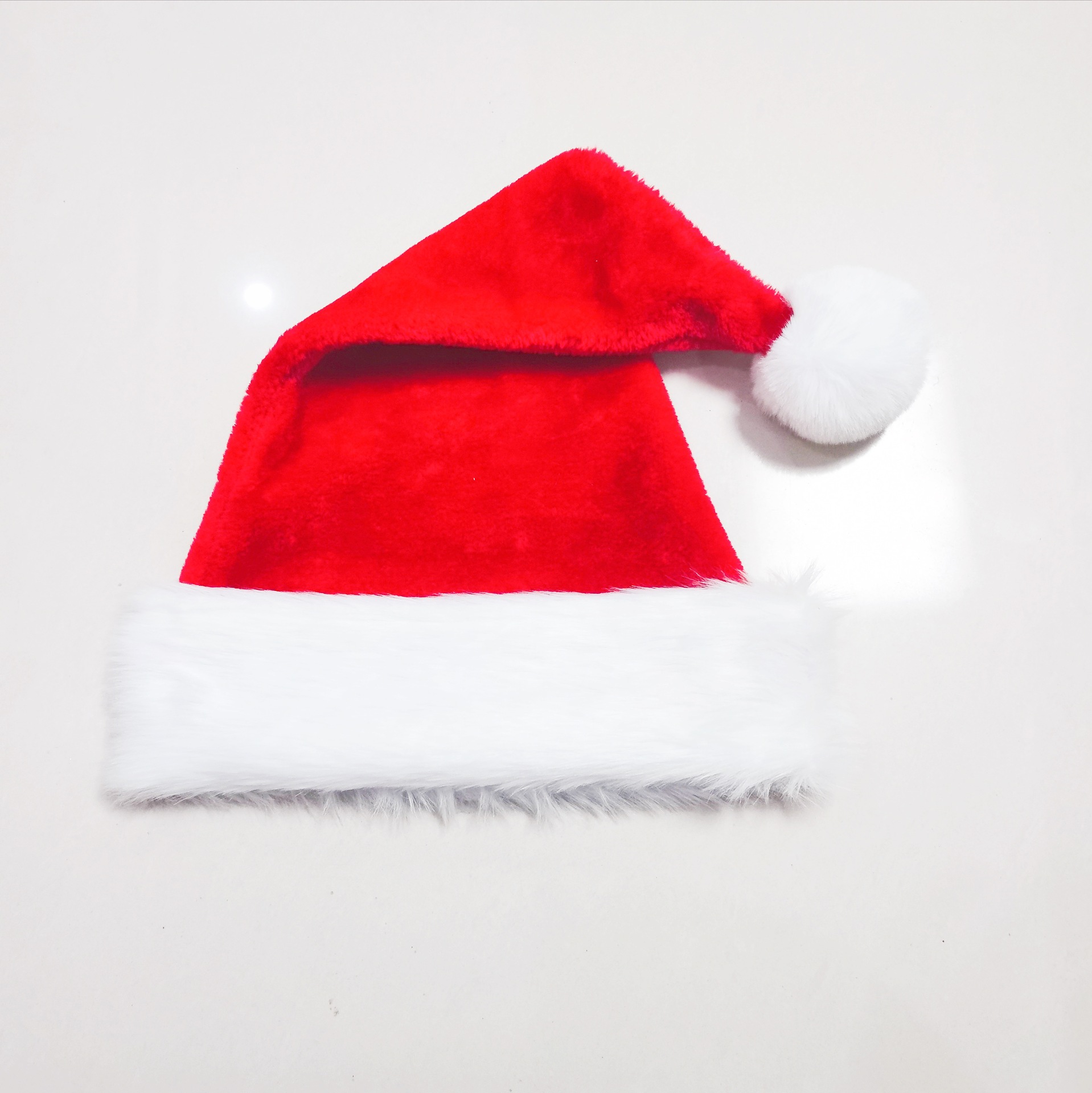 HighEnd Long Velvet Red Christmas Hat Thicken and Enlarged Foreign Trade Christmas HotSelling Decorations