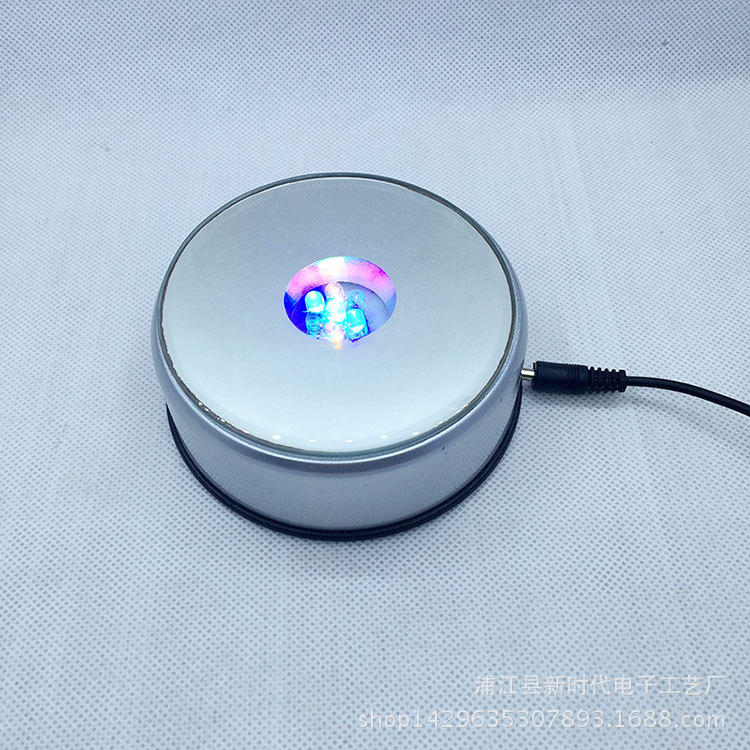 Factory Direct Sales Led Mute 90 Rotating Colorful Lamp Holder Crafts 3D Engraving Crystal Carving Base Factory Direct Sales Led Mute 90 Rotating Colorful Lamp Holder Crafts 3D Engraving Crystal Carving Base