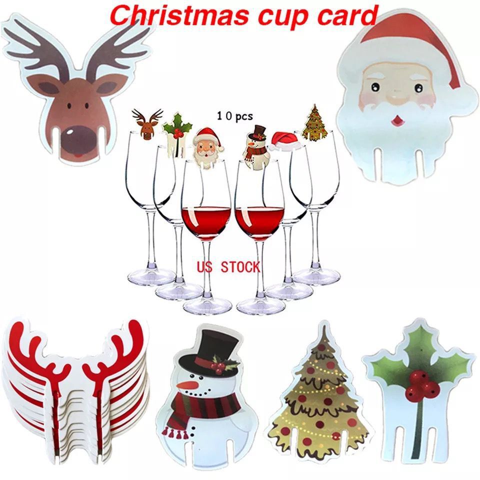 Wine Glass Hot Selling Christmas Hat Wine Glass Christmas Wine Glass Card Instert Snowman Elk Horn Cup Card Wine Instert Wine Glass Hot Selling Christmas Hat Wine Glass Christmas Wine Glass Card Instert Snowman Elk Horn Cup Card Wine Instert