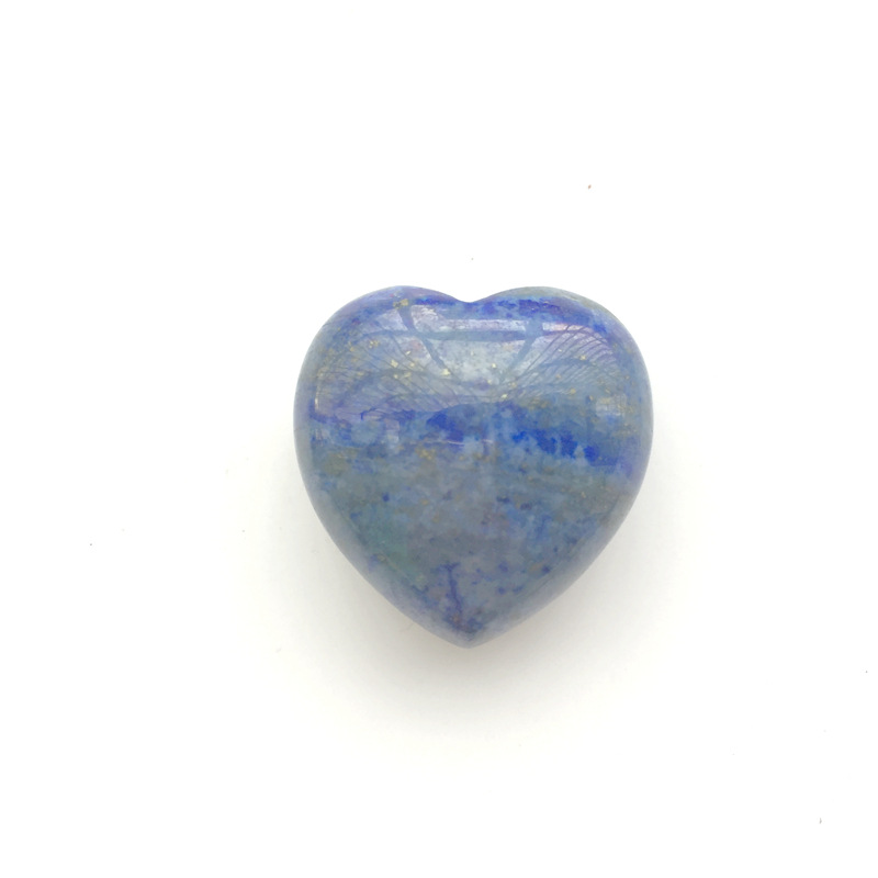 Factory in Stock Natural Pink Crystal Crystal 2cm Heart-Shaped Gift Love HeartCrystal Crafts