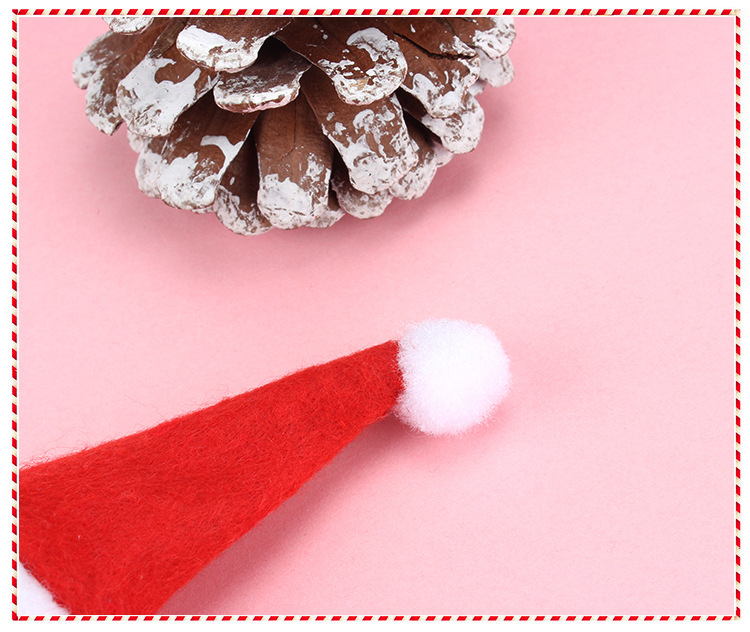 Christmas Decoration Supplies Children's Christmas Hat Christmas Lollipop Cap Christmas Non-Woven Fabric Mini Christmas Hat Christmas Hat