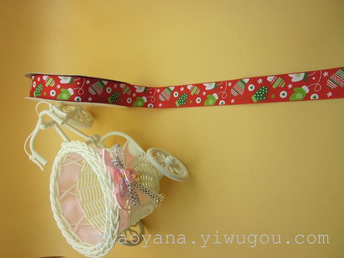 Factory Direct Sales Ribbon Printing Christmas Hat Printing Ribbon 2.5cm Ribbed Band Printing Christmas Snowflake Bell Factory Direct Sales Ribbon Printing Christmas Hat Printing Ribbon 2.5cm Ribbed Band Printing Christmas Snowflake Bell