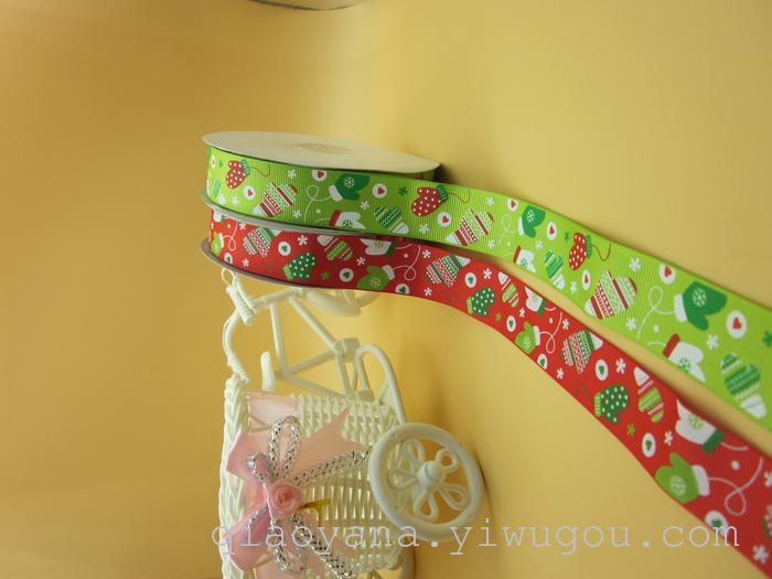 Factory Direct Sales Ribbon Printing Christmas Hat Printing Ribbon 2.5cm Ribbed Band Printing Christmas Snowflake Bell Factory Direct Sales Ribbon Printing Christmas Hat Printing Ribbon 2.5cm Ribbed Band Printing Christmas Snowflake Bell