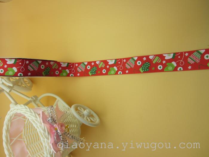 Factory Direct Sales Ribbon Printing Christmas Hat Printing Ribbon 2.5cm Ribbed Band Printing Christmas Snowflake Bell Factory Direct Sales Ribbon Printing Christmas Hat Printing Ribbon 2.5cm Ribbed Band Printing Christmas Snowflake Bell