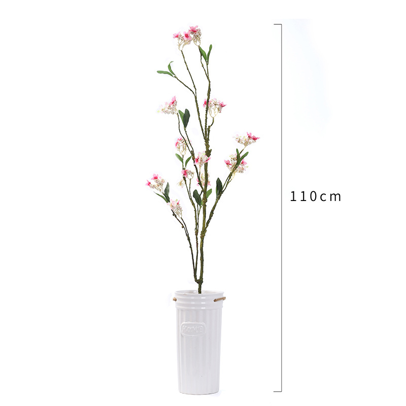 Artificial Flower Single Aomei Emulational Plum Wedding Home Furnishing Ornamental Flower Plastic Flower & Branch Idyllic and Retro Artificial Silk Flower