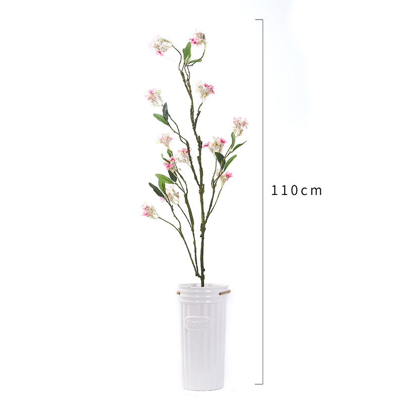 Artificial Flower Single Aomei Emulational Plum Wedding Home Furnishing Ornamental Flower Plastic Flower & Branch Idyllic and Retro Artificial Silk Flower