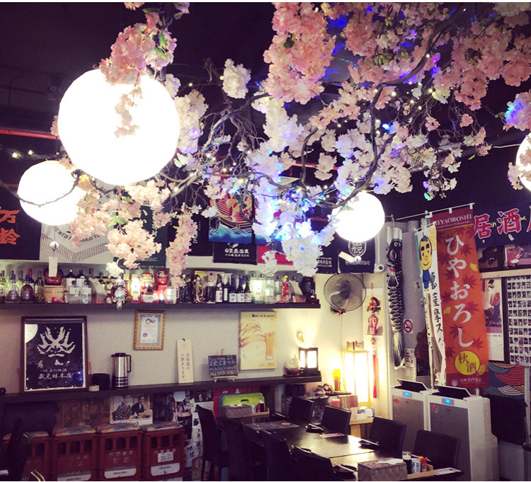 Simulation Cherry Blossom Branch Pear Flower Branch Three Fork with Green Leaf Flower Wedding Artificial Flower Simulation Cherry Blossom Branch Pear Flower Branch Three Fork with Green Leaf Flower Wedding Artificial Flower