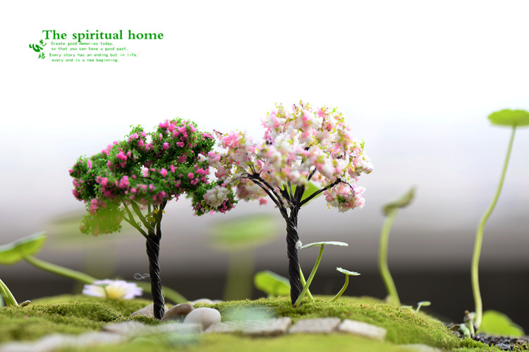 Micro Landscape Ornaments Emulation Christmas Tree Artificial Flower Cherry Blossom Succulent Accessories Material Zakka Ornaments and Accessories Micro Landscape Ornaments Emulation Christmas Tree Artificial Flower Cherry Blossom Succulent Accessories Material Zakka Ornaments and Accessories