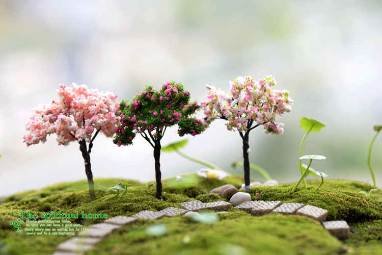 Micro Landscape Ornaments Emulation Christmas Tree Artificial Flower Cherry Blossom Succulent Accessories Material Zakka Ornaments and Accessories Micro Landscape Ornaments Emulation Christmas Tree Artificial Flower Cherry Blossom Succulent Accessories Material Zakka Ornaments and Accessories