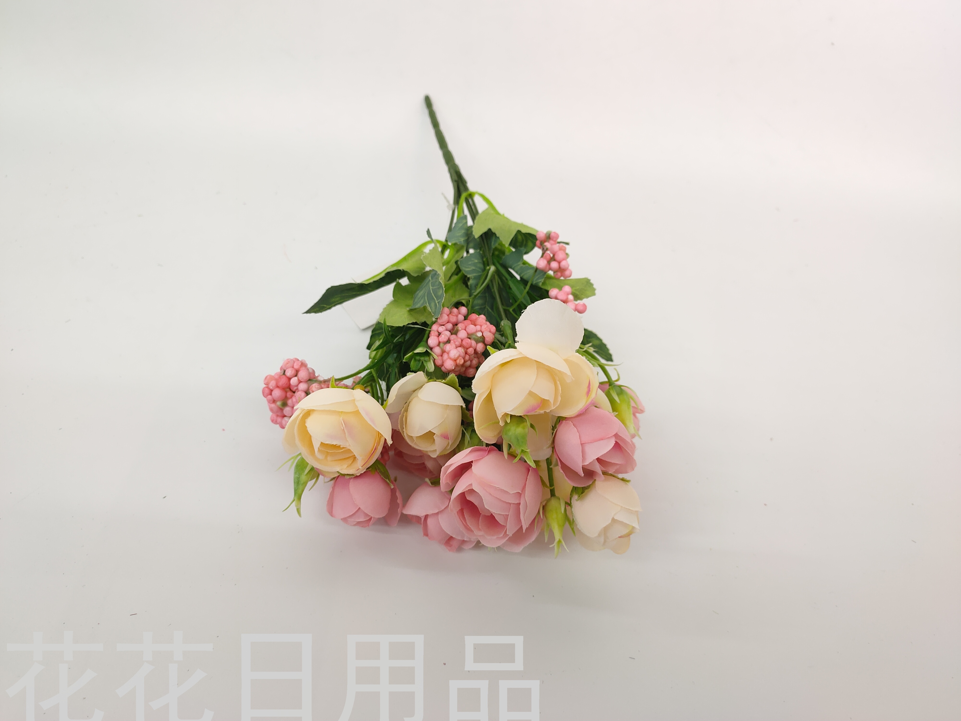 New Single Rose Artificial Flower Plastic Vase with European Single Branch Flower New Single Rose Artificial Flower Plastic Vase with European Single Branch Flower