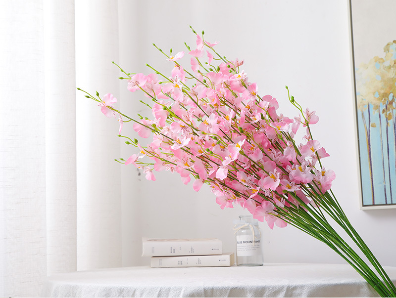 5 Fork Artificial Flower Dancing-Lady Orchid Yellow Fake Flower Cross-Border Phalaenopsis Bouquet Wedding Home Decoration Decoration Dancing-Lady Orchid 5 Fork Artificial Flower Dancing-Lady Orchid Yellow Fake Flower Cross-Border Phalaenopsis Bouquet Wedding Home Decoration Decoration Dancing-Lady Orchid