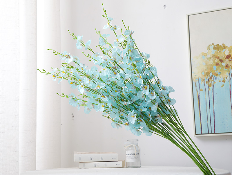 5 Fork Artificial Flower Dancing-Lady Orchid Yellow Fake Flower Cross-Border Phalaenopsis Bouquet Wedding Home Decoration Decoration Dancing-Lady Orchid 5 Fork Artificial Flower Dancing-Lady Orchid Yellow Fake Flower Cross-Border Phalaenopsis Bouquet Wedding Home Decoration Decoration Dancing-Lady Orchid