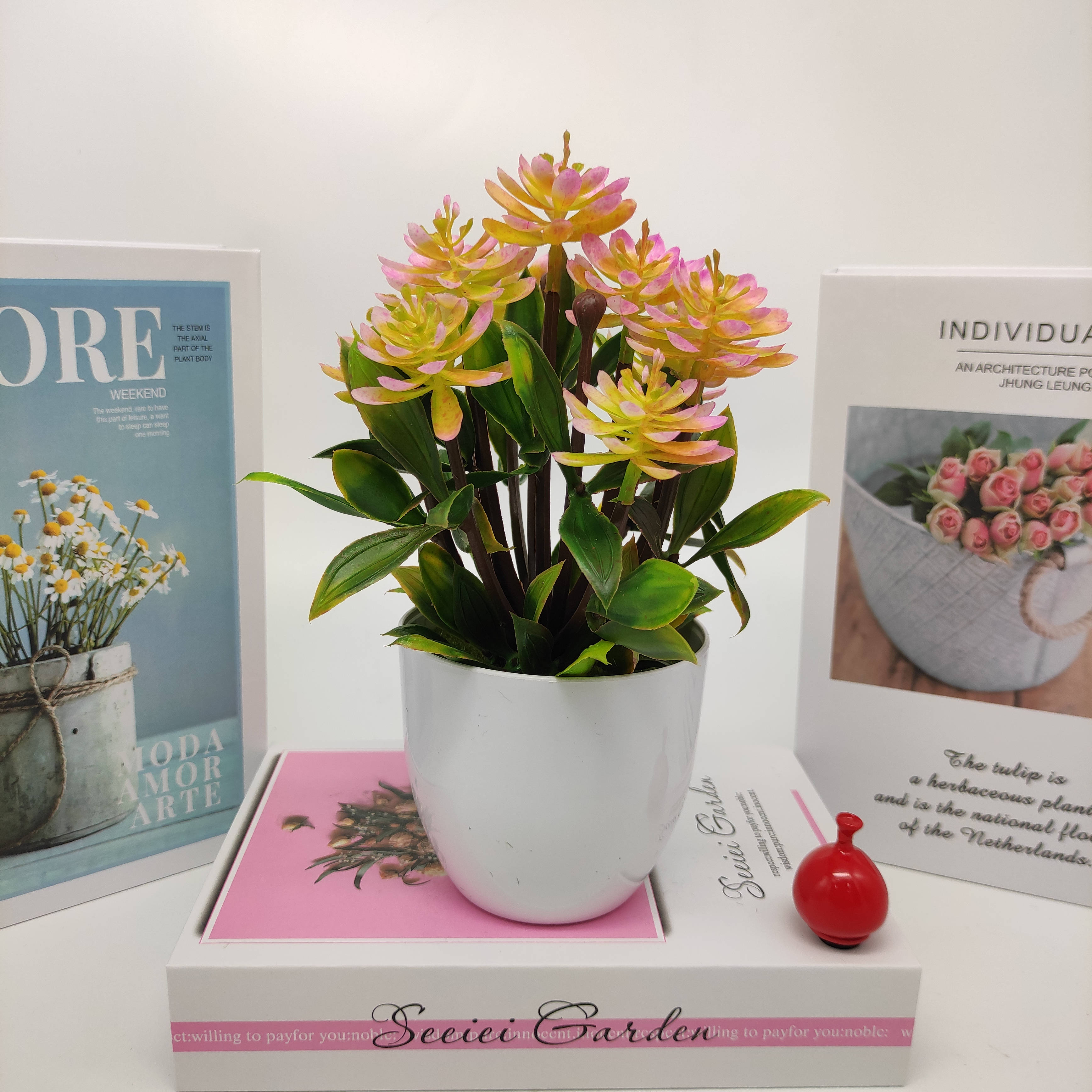Mini Artificial Bonsai Flower Small Potted Factory Direct Sales Artificial Flower Plant
