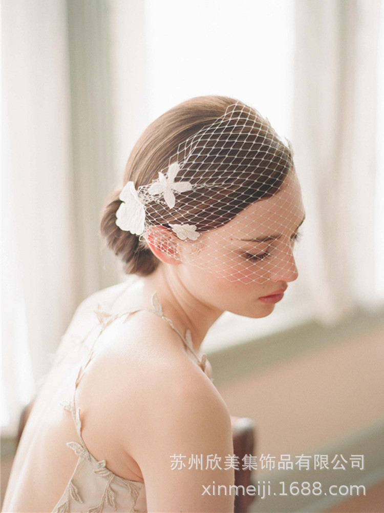Hair Comb Flower Bridal Veil Style Large Meshed Net Net Wedding Dress Veil Photographic Studio Modelling Accessories Hair Comb Flower Bridal Veil Style Large Meshed Net Net Wedding Dress Veil Photographic Studio Modelling Accessories