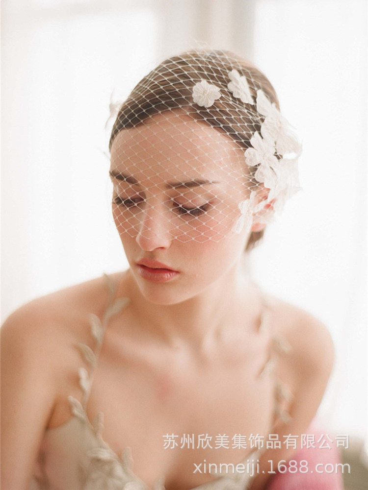 Hair Comb Flower Bridal Veil Style Large Meshed Net Net Wedding Dress Veil Photographic Studio Modelling Accessories Hair Comb Flower Bridal Veil Style Large Meshed Net Net Wedding Dress Veil Photographic Studio Modelling Accessories