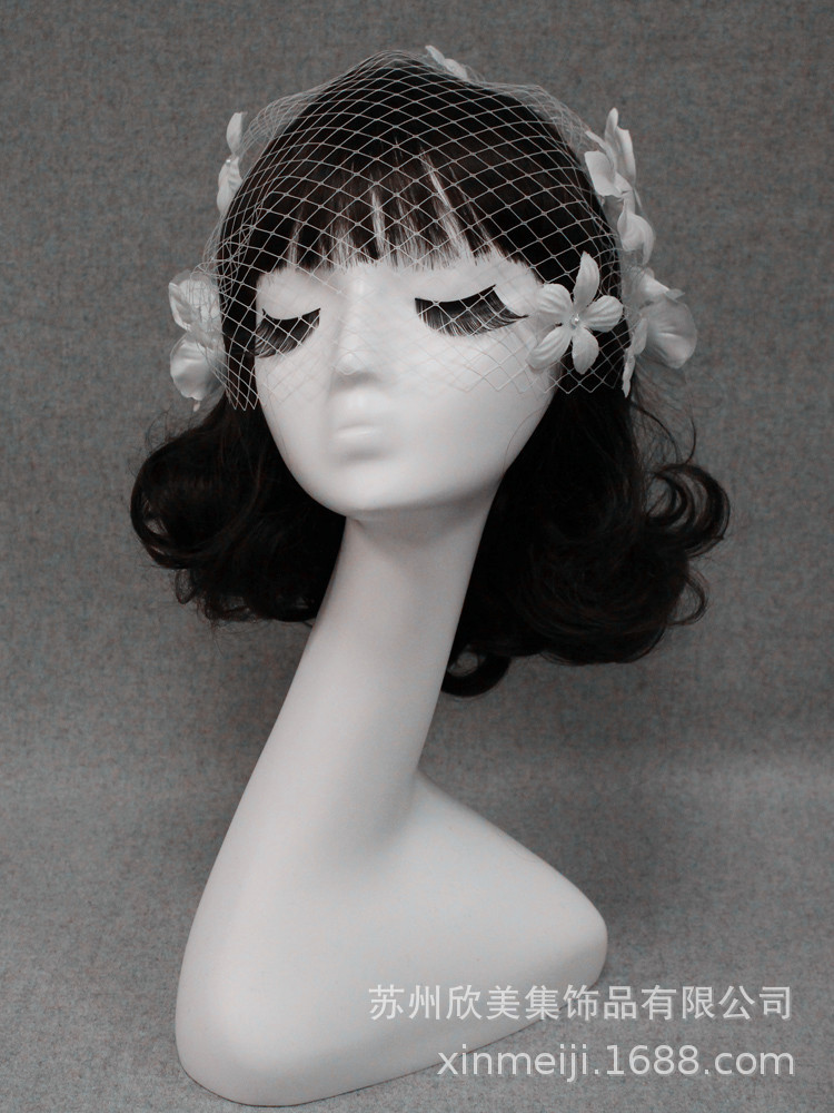 Hair Comb Flower Bridal Veil Style Large Meshed Net Net Wedding Dress Veil Photographic Studio Modelling Accessories Hair Comb Flower Bridal Veil Style Large Meshed Net Net Wedding Dress Veil Photographic Studio Modelling Accessories