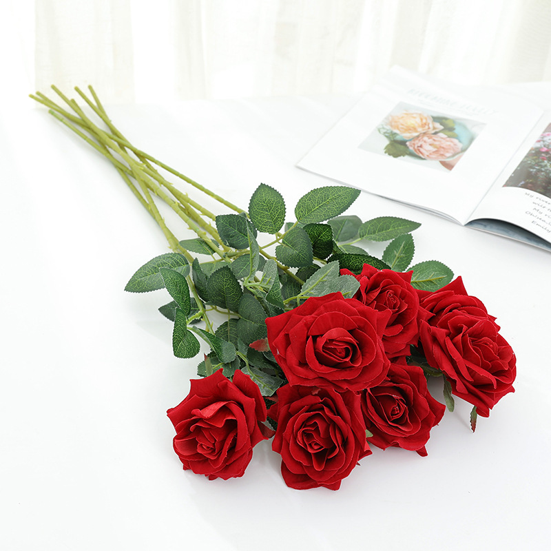 Artificial Rose Home Decoration Emulational Flower Decoration Wedding Bride Hand Holding Fake Flower Bounce Ball Bouquet Fake Rose Artificial Rose Home Decoration Emulational Flower Decoration Wedding Bride Hand Holding Fake Flower Bounce Ball Bouquet Fake Rose