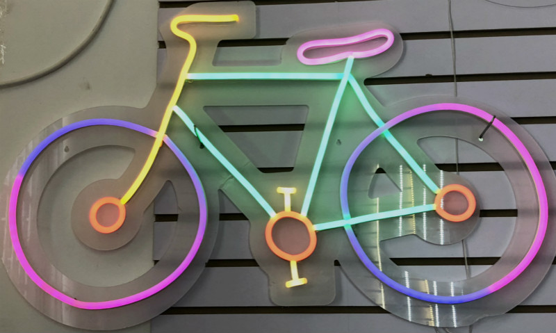 High pressure 110V220v low pressure 12V neon lights Christmas gifts decorative elk Christmas tree bicycle