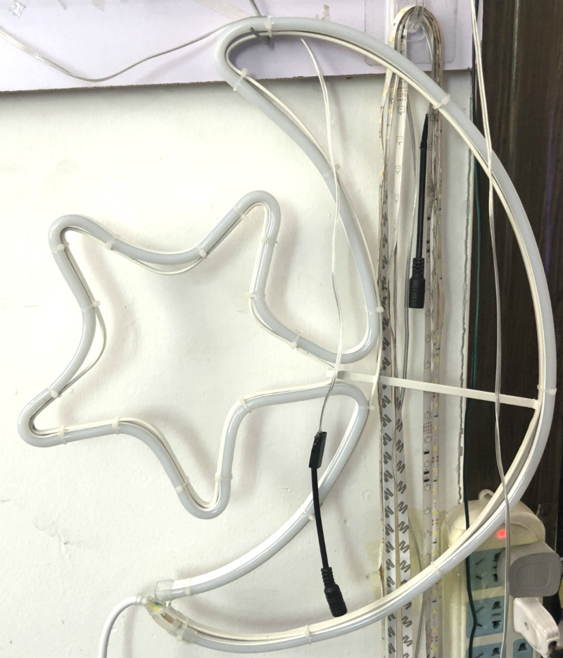 High pressure 110V220v low pressure 12V neon lights Christmas gifts decorative elk Christmas tree bicycle
