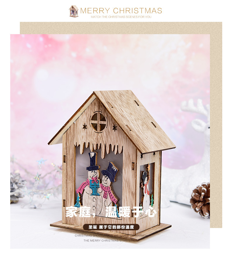 Christmas Decorations Wooden Ornament Lights Wooden House Christmas Tree Decorations Christmas Gifts Christmas Decorations Wooden Ornament Lights Wooden House Christmas Tree Decorations Christmas Gifts
