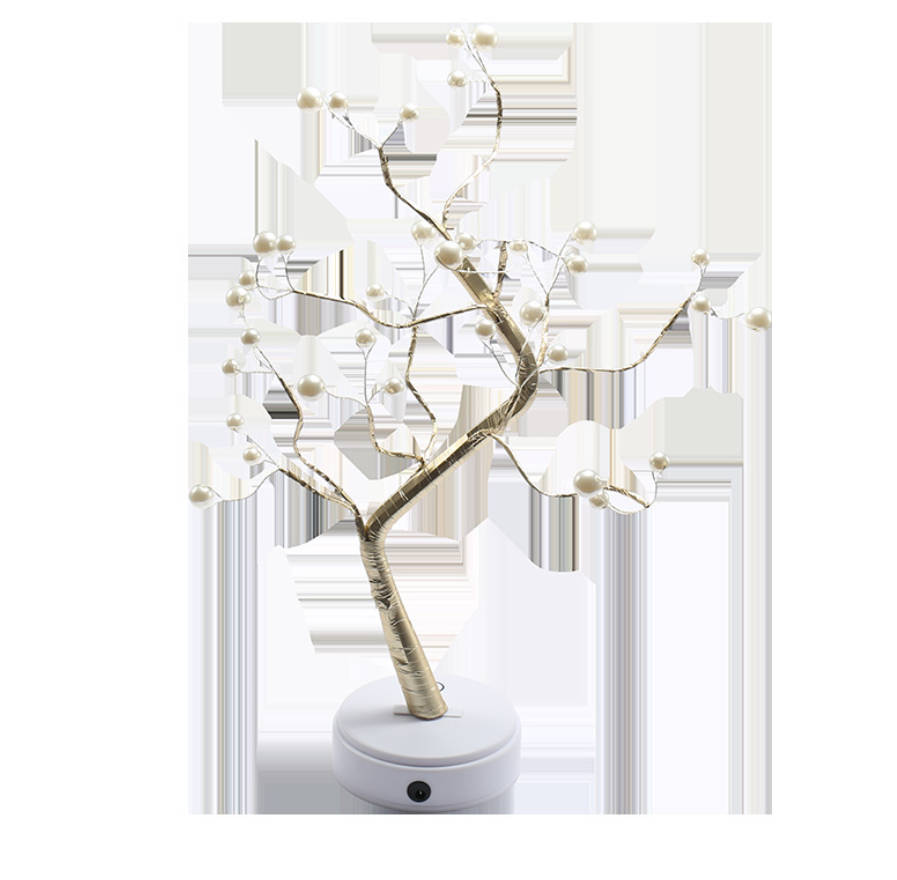 Pearl tree lamp small lamp battery USB universal manufacturers direct Christmas decorative tree lights