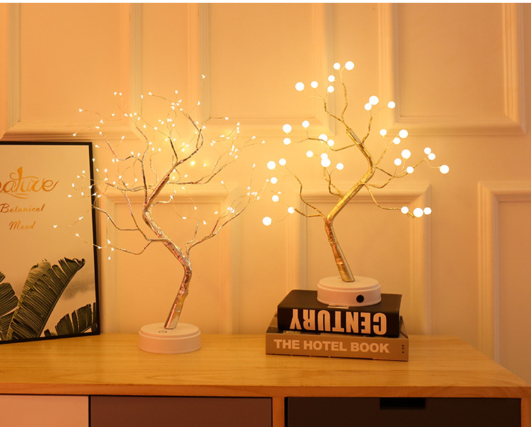 Pearl tree lamp small lamp battery USB universal manufacturers direct Christmas decorative tree lights Pearl tree lamp small lamp battery USB universal manufacturers direct Christmas decorative tree lights