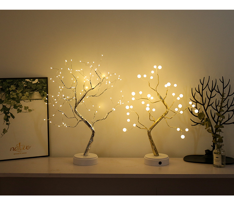 Pearl tree lamp small lamp battery USB universal manufacturers direct Christmas decorative tree lights Pearl tree lamp small lamp battery USB universal manufacturers direct Christmas decorative tree lights