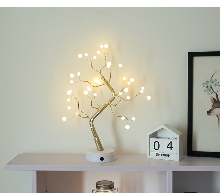 Pearl tree lamp small lamp battery USB universal manufacturers direct Christmas decorative tree lights Pearl tree lamp small lamp battery USB universal manufacturers direct Christmas decorative tree lights