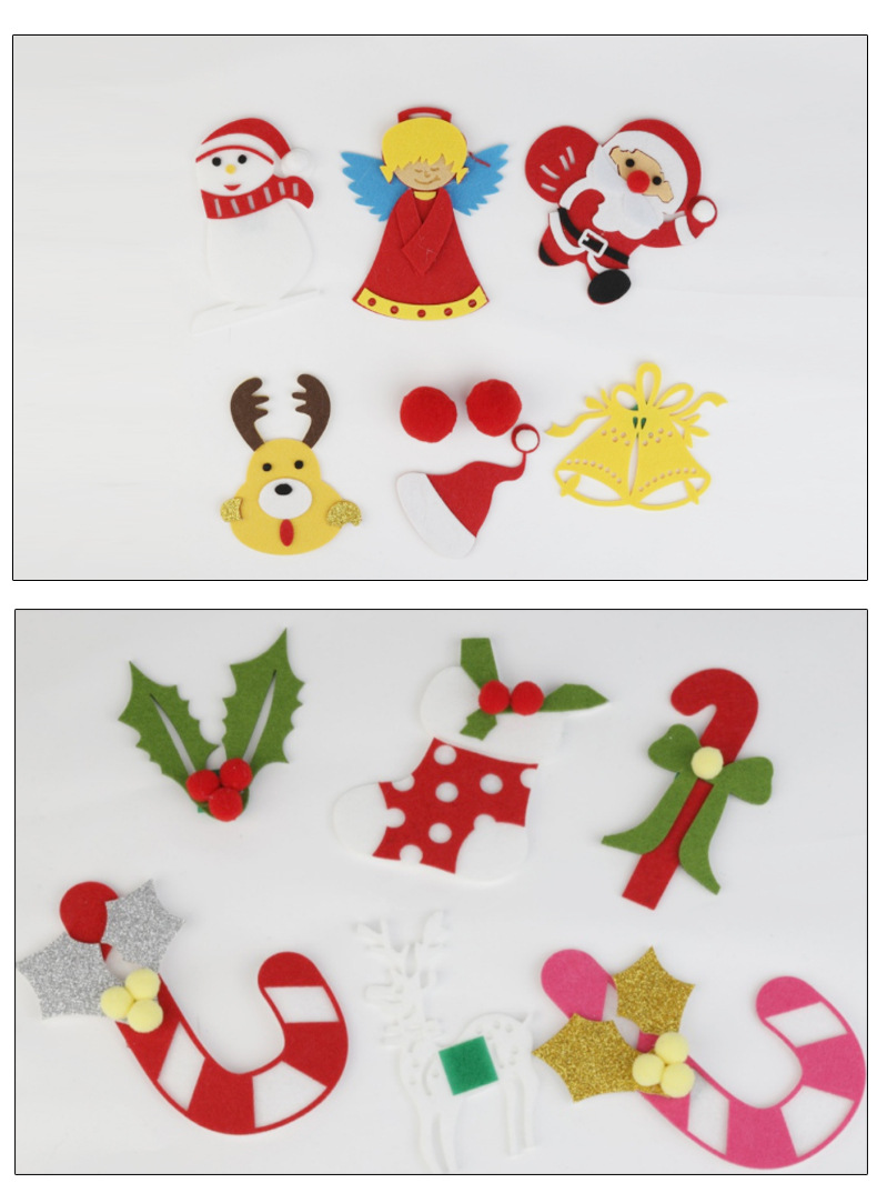 Felt Christmas Tree Children's Puzzle Handmade DIY Threedimensional Felt Christmas Tree Pendant Customization Felt Christmas Tree Children's Puzzle Handmade DIY Threedimensional Felt Christmas Tree Pendant Customization