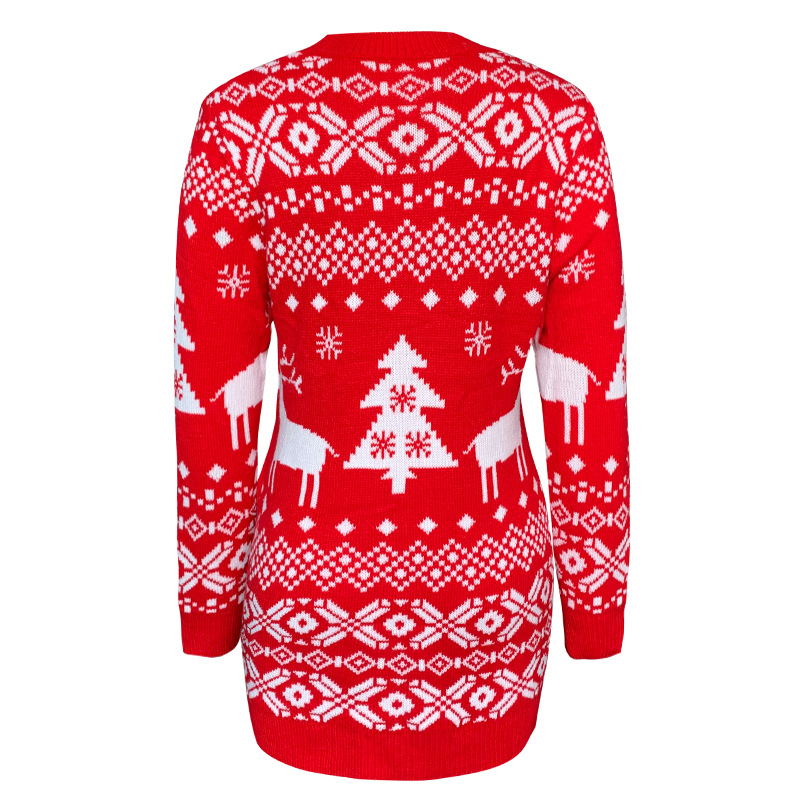 2020 Fall/Winter New Knitwear Women's Amazon European and American All-Matching Christmas Theme Knitted Long-Sleeved Dress 2020 Fall/Winter New Knitwear Women's Amazon European and American All-Matching Christmas Theme Knitted Long-Sleeved Dress