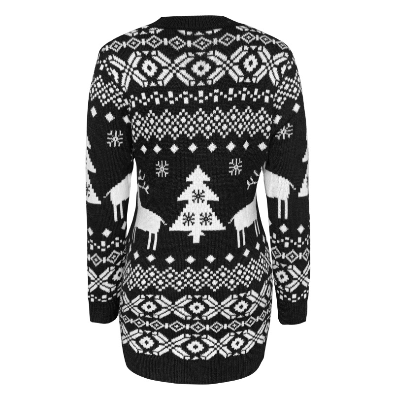2020 Fall/Winter New Knitwear Women's Amazon European and American All-Matching Christmas Theme Knitted Long-Sleeved Dress 2020 Fall/Winter New Knitwear Women's Amazon European and American All-Matching Christmas Theme Knitted Long-Sleeved Dress