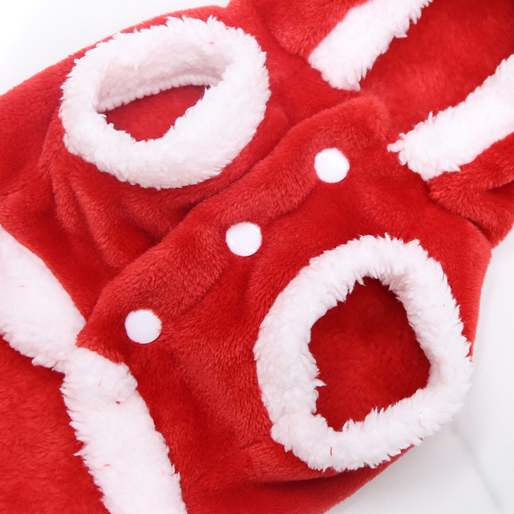 Dog Clothes Christmas Holiday Dress up Small and Medium Dogs Cat Pet Clothing Supplies Autumn and Winter Flannel Elk