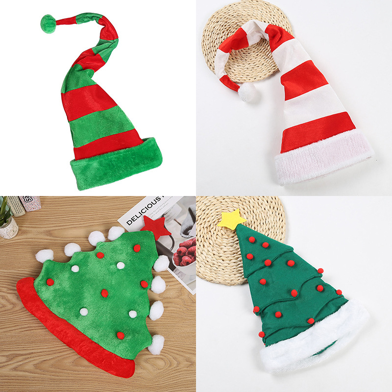 Christmas Hat 2021 Christmas New Party Ball Dress up Clown Hat Halloween Christmas Decorations Wholesale