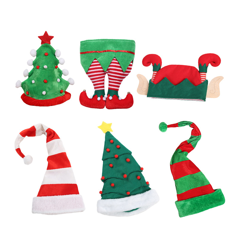 Christmas Hat 2021 Christmas New Party Ball Dress up Clown Hat Halloween Christmas Decorations Wholesale