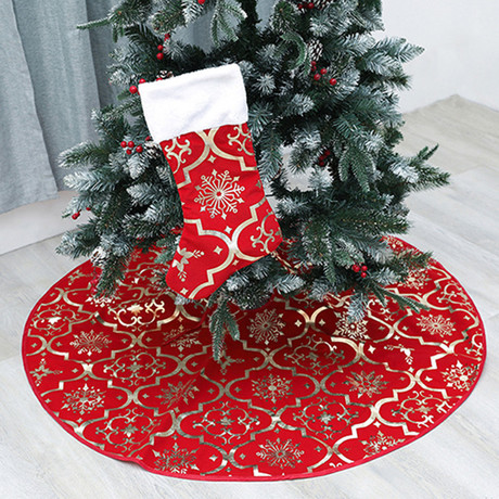 New cross border Christmas tree dress Christmas tree decoration Christmas tree skirt tree bottom apron Christmas tree skirt
