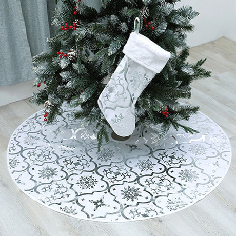 New cross border Christmas tree dress Christmas tree decoration Christmas tree skirt tree bottom apron Christmas tree skirt