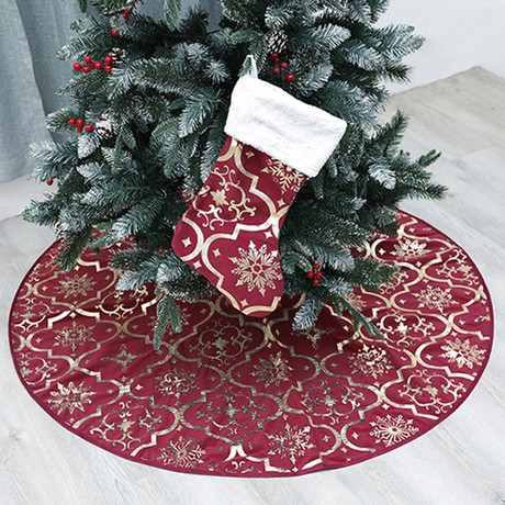 New cross border Christmas tree dress Christmas tree decoration Christmas tree skirt tree bottom apron Christmas tree skirt