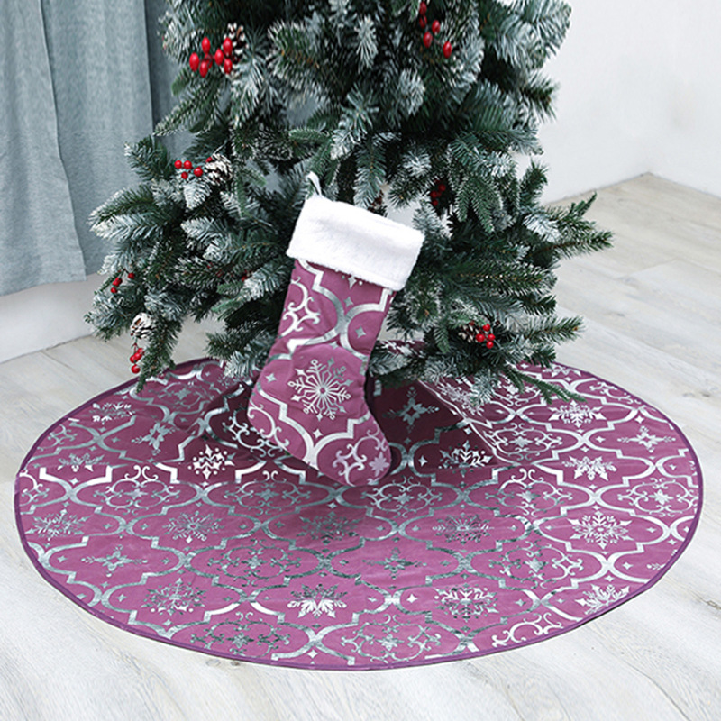 New cross border Christmas tree dress Christmas tree decoration Christmas tree skirt tree bottom apron Christmas tree skirt