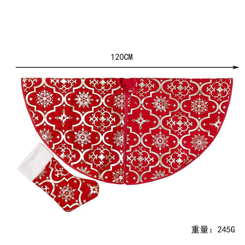 New cross border Christmas tree dress Christmas tree decoration Christmas tree skirt tree bottom apron Christmas tree skirt