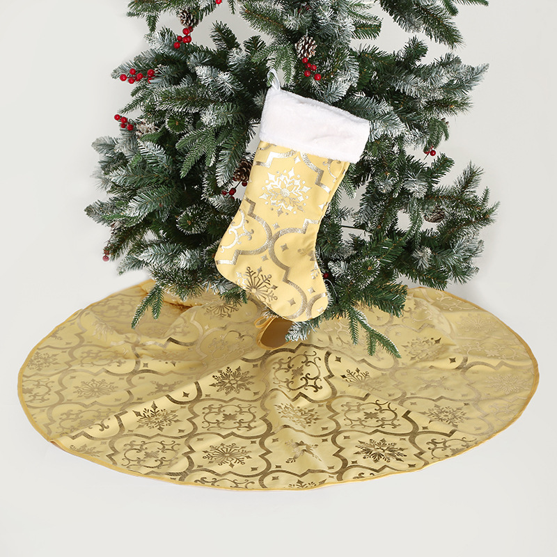 New cross border Christmas tree dress Christmas tree decoration Christmas tree skirt tree bottom apron Christmas tree skirt
