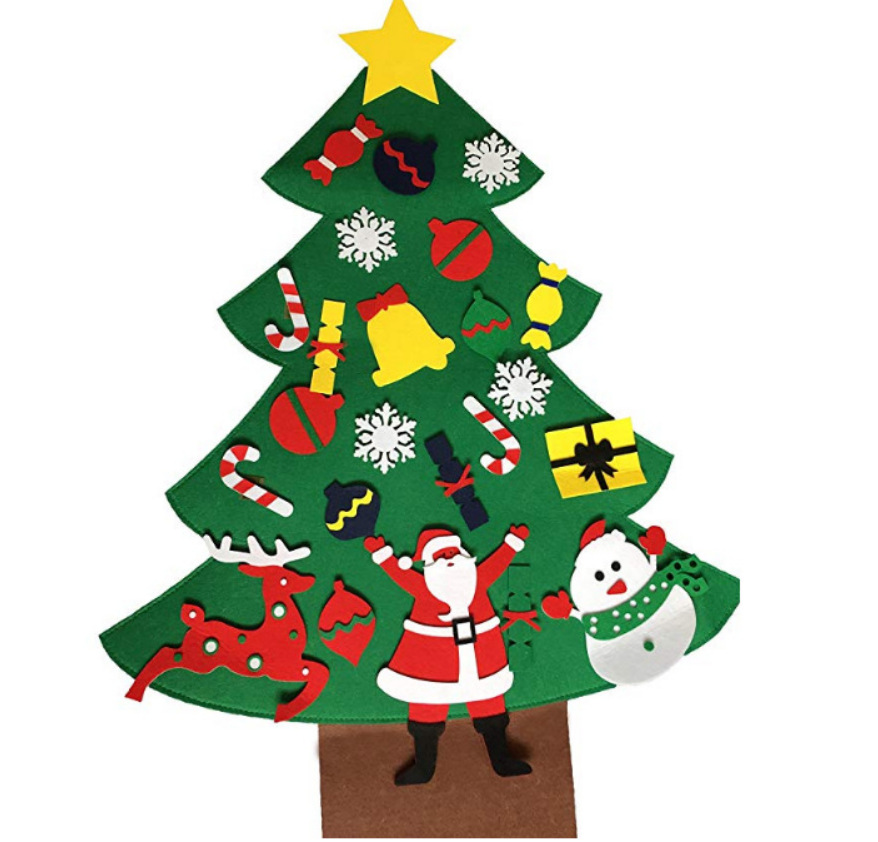 Special Felt Christmas Tree Children&#039;s Handmade Puzzle DIY Felt Cloth Christmas Tree Christmas Decoration Pendant